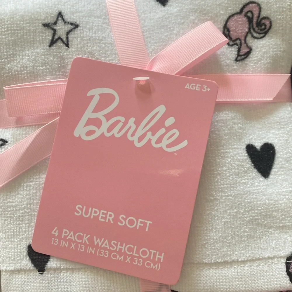 Barbie Bath Cotton Towel Set 7 Piece Set